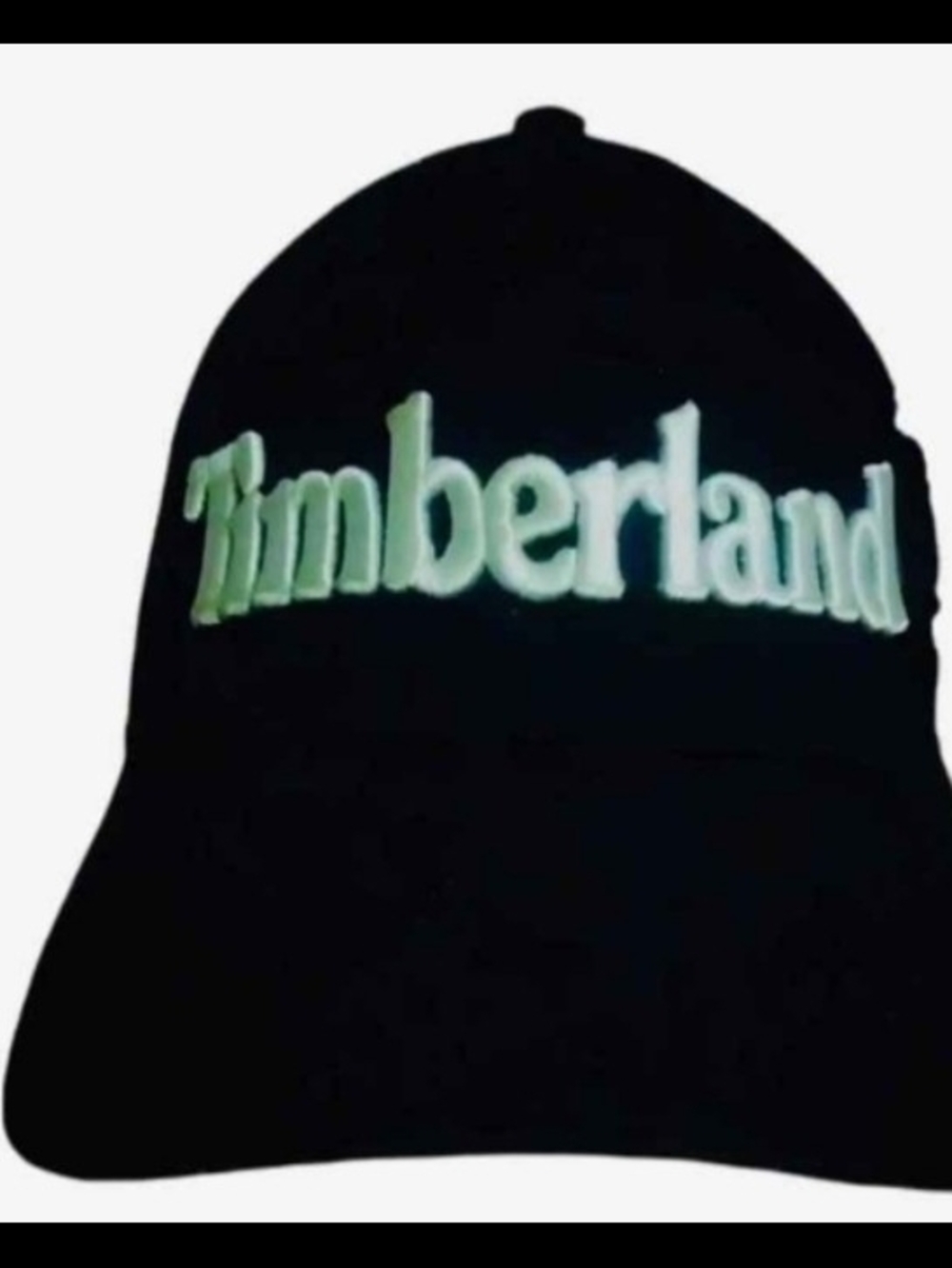Timberland Unisex Black Hat with White Embroidered Logo